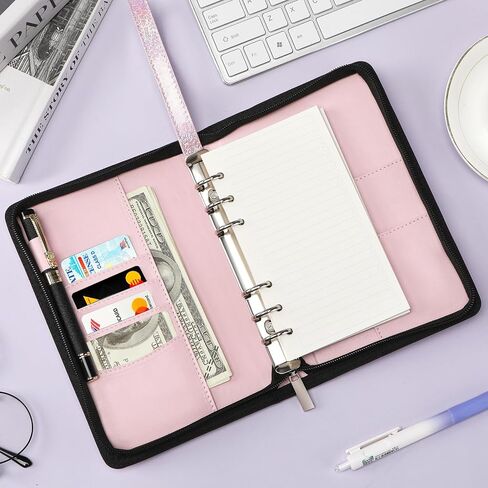 TopLive A6 BIDENT Binder مع ZIPPER ، 6 RING RING RINGER BINDER COVER in Kuwait