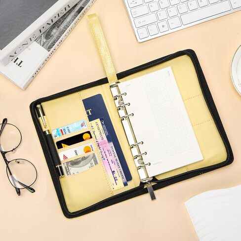 TopLive A6 BIDENT Binder مع ZIPPER ، 6 RING RING RINGER BINDER COVER in Kuwait