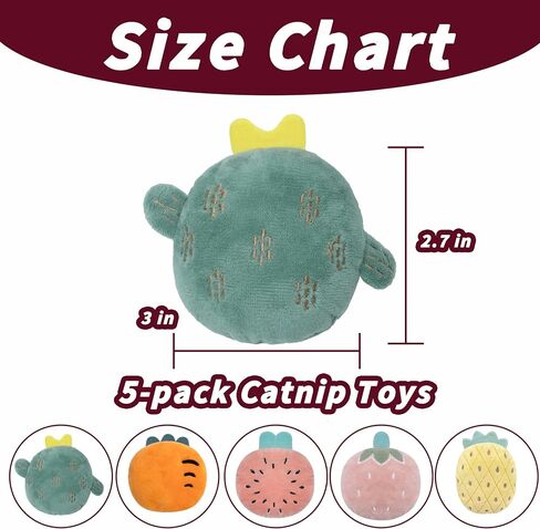 ألعاب Catnip 5pcs ، ألعاب القطة المضحكة ، ألعاب القط المقاومة للدغة ، ألعاب القط الكرتونية الداخلية للقط ، ألعاب القط in Kuwait