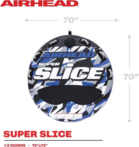 Airhead Slice | 1-2 Rider Towable Tube for Boating, Purple and Black (AHSL-4W) in Saudi Arabia