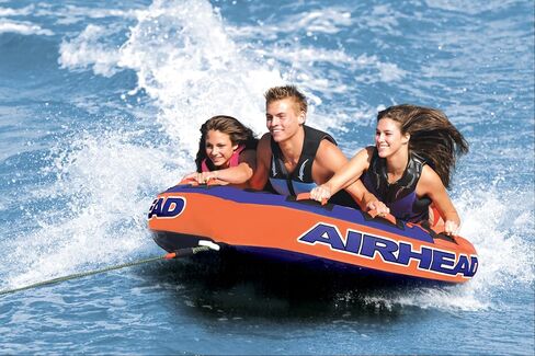 Airhead Slice | 1-2 Rider Towable Tube for Boating, Purple and Black (AHSL-4W) in Saudi Arabia