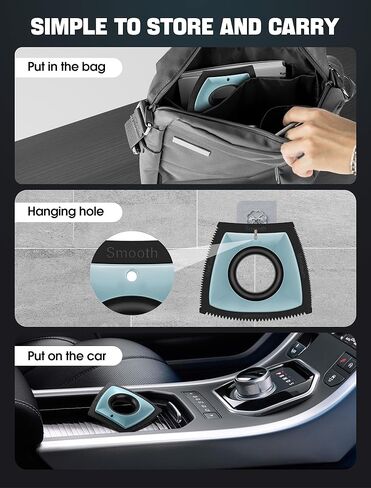 Dog Hair Remover for Car, Pet Hair Removal Tool Mini Reusable, Cat Hair Remover Furniture Dog Hair Remover for Couch Lint Carpet Clothing Bedding Fur Remover Car Detailing Supplies Black in Kuwait