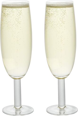 SCS Direct Experize XL Champagne Flute Glass - 25 أونصة - يحمل زجاجة كاملة من الشمبانيا أو النبيذ أو الكوكتيلات جامبو - الأواني الزجاجية العملاقة الممتعة للحفلات والبكالوريوس وأعياد الميلاد الحادية والعشرون - فكرة الزفاف in Kuwait