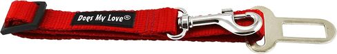 الكلاب حبي قابل للتعديل 11 "-18" Long Leash Car Car Dog Safety Belt 3/4 "متوسط ​​مركبة الرصاص (الأزرق) in Kuwait