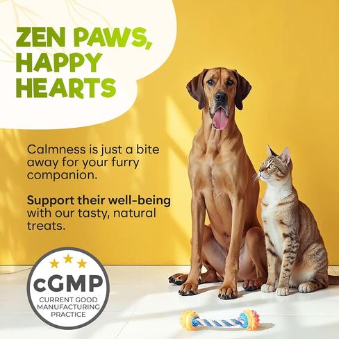 Zeno Hemp مهدئ المضغ للقلق القلق 150 PCS - قلق القلق الكلب - الميلاتونين للكلاب - مضغ تهدئة الكلاب - للضغط والسفر أو الفحص أو النباح أو الاستمالة - علاج الكلاب - دجاج in Kuwait