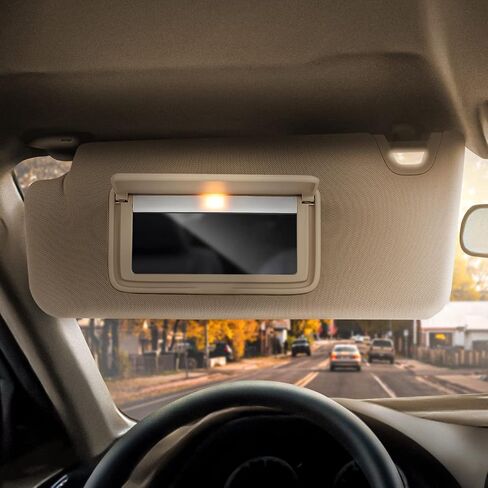 DNA Motoring ZTL-Y-0249 Driver Left Side Sun Visor W/Mirror Compatible with 2012-2015 Civic,Clear Gray in Saudi Arabia