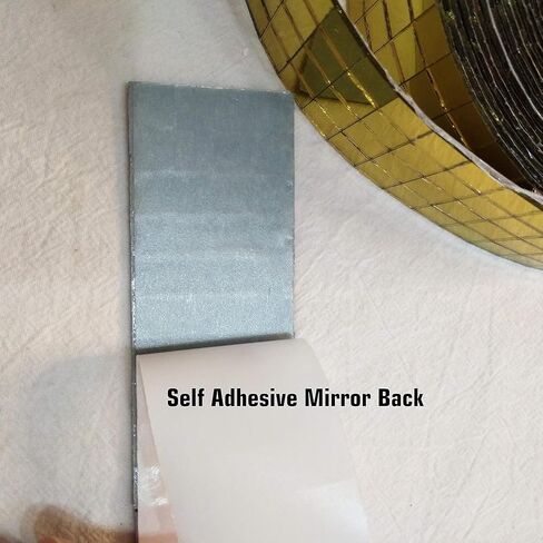 Red Self-Adhesive Glass Mirror Mosaic,2400Pcs 5x5mm Mirror Tiles for DIY Disco Ball, Cowboy Hat, Vase, Bottle, Interior Decoration (Red, 2400pcs) in Kuwait