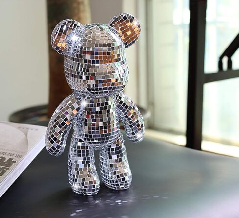 حمراء الفسيفساء المرآة الزجاجية الحمراء ، 2400pcs 5 × 5 مم من البلاط المرآة DIY ، قبعة رعاة البقر ، المزهرية ، الزجاجة ، الديكور الداخلي (أحمر ، 2400 ٪) in Kuwait
