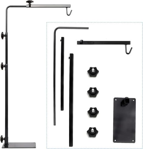 Reptile Lamp Stand, 26 Inches Adjustable Heat Lamp Fixture Stand, Terrarium Stand for Holding Reptile Light Fixture and Heating Bulbs in Kuwait