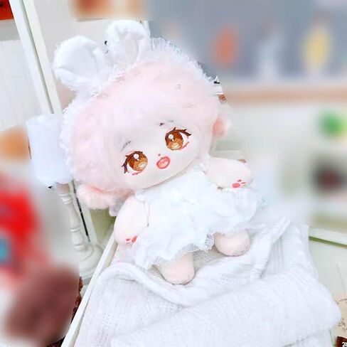 Niannyyhouse 10cm-15cm 20cm دمية أفخم ملابس ملابس أبيض للغطاء اللباس فستان زفاف فستان دمية (10 سم-15 سم) in Kuwait