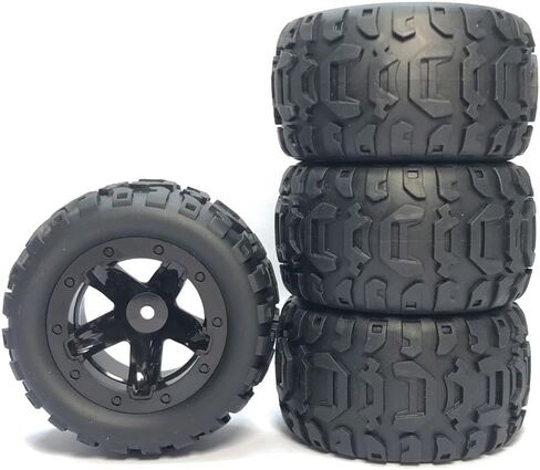 4pcs/مجموعة إطارات مركبة التحكم عن بُعد تناسب 1/16 1/14 1/12 RC Car Off-Road Hub Mostics and Opgrading Accessories (Orange) in Kuwait