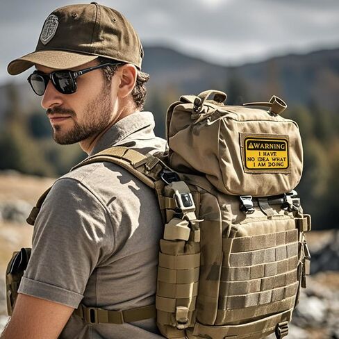 6PCS Funny Tactical Morale Patches with Hook and Loop, Embroidered Military Patch for Backpacks, Vests, Jackets, Lunch Bags, Hats, Dog Harness in Kuwait