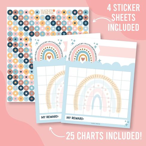 25 Unicorn Sticker Chart For Kids Behavior Chart For Kids At Home - Sticker Reward Chart For Kids Behavior Chart For Classroom Incentive Chart Stickers, Gold Star Chart For Kids Behavior For Toddlers in Saudi Arabia