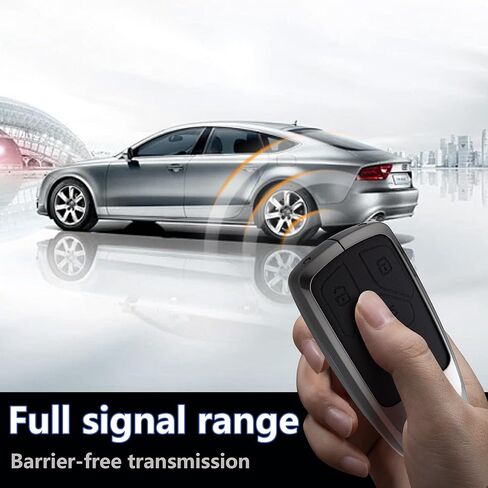 Key Fob Cover with Heavy-duty Keychain for Audi A4 A5 A6 Q3 Q5 Q7 TTS S4 RS4 R8 in Kuwait