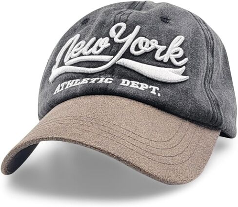 Vintage Khaki New York Logo Cap - Urban Style Adjustable Baseball Hat for Men & Women | Stylish Trucker Hat Mens Gorras para Hombres Originales in Saudi Arabia