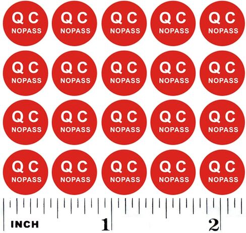 1,300 Small Red Arrow White Rectangle Background Stickers Kiss Cut Self Adhesive Quality Control Check Color Coding Products Inspection Defect Indicator. for Use at Home, Office, Warehouse or School in Saudi Arabia