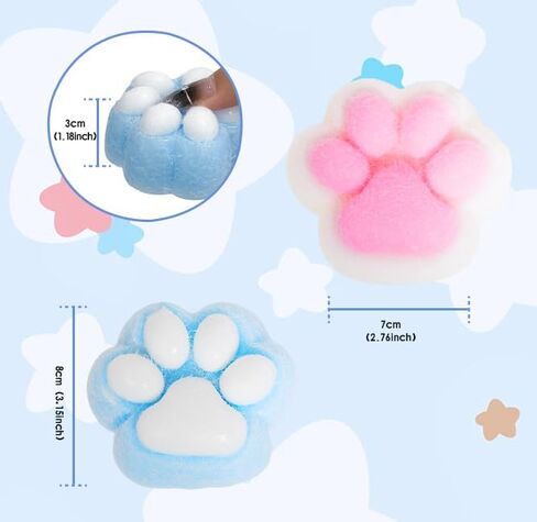 2pcs Squishy Hamster, Soft Hamster Stress Relief Toys, Fidget Squezze Toys Hamster for Kids & Adult Squishies Squeeze Toys for Children Christmas Party Favor Gift in Kuwait