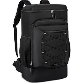 Asenlin Travel Backpack for Women Men，40L Extra Large Hiking Backpack，18 Inch Carry on Backpack Water Resistant for Casual Daypack Gym Backpack-Black