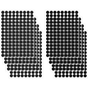 White Self Adhesive Dots, 1008Pcs(504 Pair) 0.39 Inch / 10mm Diameter Hook and Loop Self Adhesive Dots Tape, Nylon Strong Adhesive Back Dots for Arts and Crafts School Office Home(White)