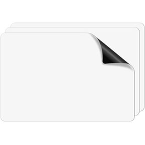 Flexible Vinyl Blank Magnetic Sign Sheets with Round Corners - Printable Magnetic Sheets - Magnets for Cars 12" x 18" - 30 Mil (2 Pack)