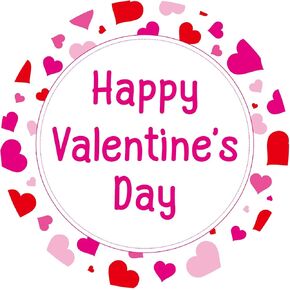 G2PLUS Valentine's Day Gift Tags Stickers, 60PCS Valentine Gift Name Stickers, Happy Valentine's Day Stickers, 2'' Red Heart Valentine Gift Stickers for Valentine Envelope Seals Cards, Gift Wrapping