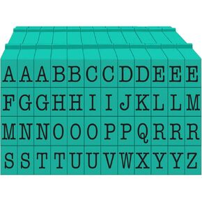 PEGZ® V2 Alphabet Stamps Clickable - Connectable American Typewriter Font (Uppercase 50 pc Medium Size)