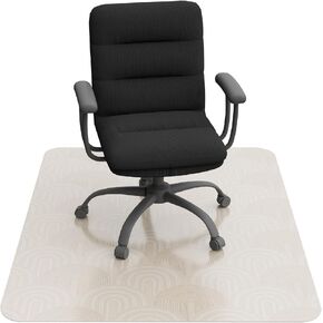 Office Chair Mat, 35" x 40" Non-Slip Chair Mat for Hardwood Floors, Easy Glide Rolling Chair Mat, Floor Protector for Home & Office