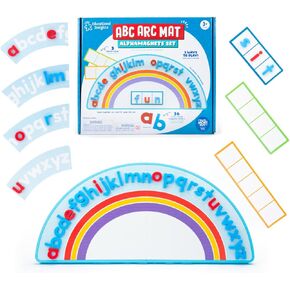 Educational Insights ABC Arc Mat AlphaMagnets® Set – Alphabet Magnets for Kids, Magnetic Spelling Set & Letter Learning Board, Classroom ABCs Activity for Kids Ages 3-5