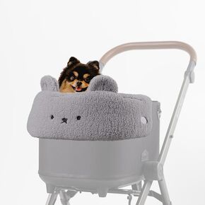 Stroller Cover for Pets, Stroller not Included, Comforter, Scribble Edition, Harryspet, Stroller Guard, Pet Stroller Front Section Guard, Cover only (Milk White)