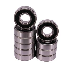 DEEG 10 Pack 6205-2RS Double Rubber Seal Bearing 25x52x15mm,Pre Lubricated,Stable Performance,Cost Effective, Deep Groove Ball Bearings…