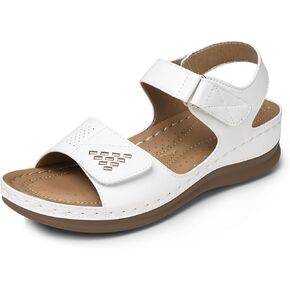 SWQZVT Women Comfortable Flat Sandals: Closed Toe Dressy Summer Sandal - Fisherman Hollow Out Walking Sandals