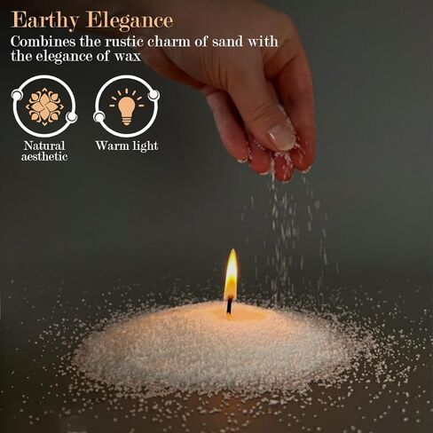 Pearl Sand Wax Scented Candle - Red, 16oz/454g, 15 Cotton Wicks, Eco-Friendly & Non-Toxic Refillable Sand Wax, Long-Lasting Fragrance, Ideal for DIY & Cozy Home Decor in Saudi Arabia