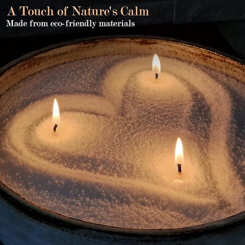 Pearl Sand Wax Scented Candle - Red, 16oz/454g, 15 Cotton Wicks, Eco-Friendly & Non-Toxic Refillable Sand Wax, Long-Lasting Fragrance, Ideal for DIY & Cozy Home Decor in Saudi Arabia