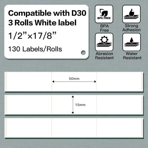 Phomemo D30 Labels - Nebula/Galaxy Series Adhesive Thermal Labels, 12mm x 40mm, 3 Rolls (160 Labels Each),Phomemo D30 Label Maker Tape for Gift Wrapping, Christmas, New Year and Various in Kuwait