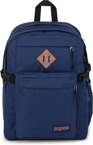 JanSport Main Campus Backpack - Travel or Work backpack w 15-Inch Laptop Sleeve and Dual Water Bottle Pockets, Black in Saudi Arabia