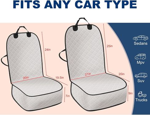 Dog Car Seat Cover,Waterproof and Nonslip Front Seat Dog Cover,Car Seat Protector for Cars,Trucks,Suvs and Jeep(M-Orange) in Saudi Arabia