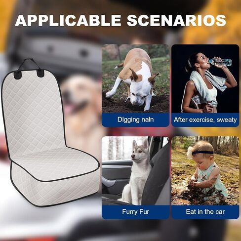 Dog Car Seat Cover,Waterproof and Nonslip Front Seat Dog Cover,Car Seat Protector for Cars,Trucks,Suvs and Jeep(M-Orange) in Saudi Arabia