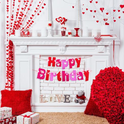 Ireer Light Up Banner Happy Birthday Banner للكرنفال الأرجواني والأخضر بريق الديكورات الكرنفالية معلقة الورق مروم لزخارف حفلة عيد ميلاد 6.6 قدم in Kuwait