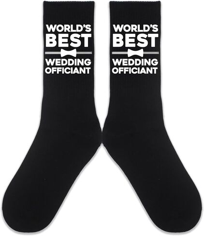 The Officiant Socks, Wedding Officiant Proposal Gift, Officiant Socks, Gifts For Officiant.(023) in Kuwait