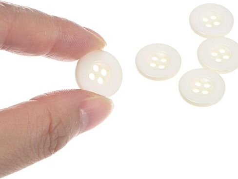 HARFINGTON 160pcs 24L Sewing Buttons 5/8"(15mm) Resin Round Flat 4-Hole Craft Replacement Buttons for Coats Sewing Clothing and DIY, Grey in Saudi Arabia