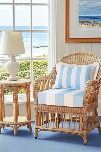 غطاء مقعد في الهواء الطلق في Hofdeco Premium Coastal Patio Coushion في الهواء الطلق فقط من 2 ، 20 "x20" x4 " in Kuwait