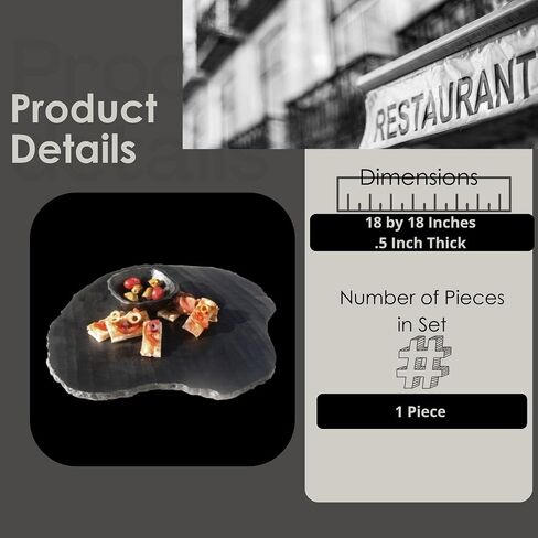 Steelite Resin Display Serving Tray, Kenny Mack Jagged Edge Uneven 14.5" Gastronorm Buffet Table Presentation Food Server Charcuterie Board, Commercial Foodservice Restaurant Hotel Use, Expresso Brown in Saudi Arabia