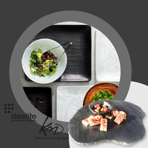 Steelite Resin Display Serving Tray, Kenny Mack Jagged Edge Uneven 14.5" Gastronorm Buffet Table Presentation Food Server Charcuterie Board, Commercial Foodservice Restaurant Hotel Use, Expresso Brown in Saudi Arabia