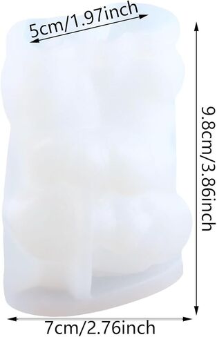 3D Teddy Dog Mold Dog Candle Molds Animal Mold Dog Resin Casting Mold for Candle Making Resin Aromatherapy Gypsum Wax Soap Clay Craft in Kuwait