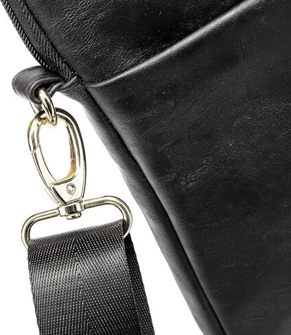 Kinmac 360° Protective Waterproof PU Leather Laptop Shoulder Messenger Sleeve Briefcase case Bag (13 inch-14 inch, Coffee PU) in Kuwait