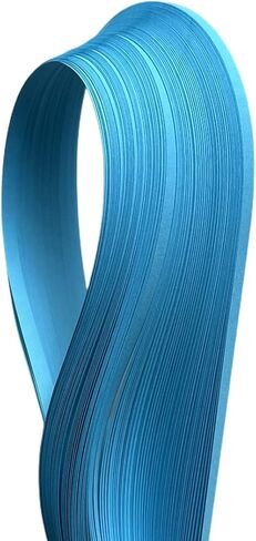 ODETOJOY Quilling Paper Strips Sea Blue 3mm 5mm 10mm Quill Strip Azure Blue Rolled Paper Filigree Strip Sky Blue Curled Scroll Coil Paper Strip - 21inch Length (3mm-0.12inch) in Kuwait