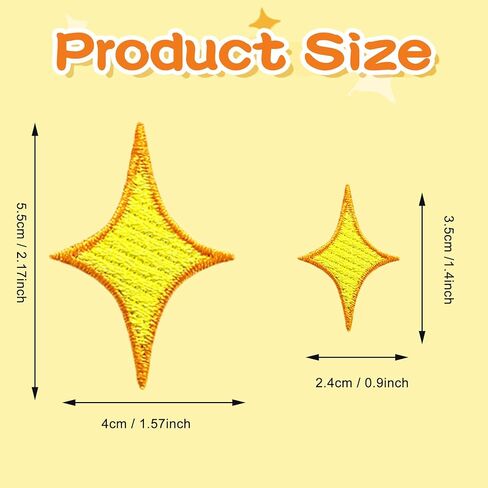 40pcs Stars Iron on Patches 10 Colors Star Symproided Servidered Sele على بقع لحقائب الظهر سترة سترة ملابس جينز DIY Craft Decoration in Kuwait