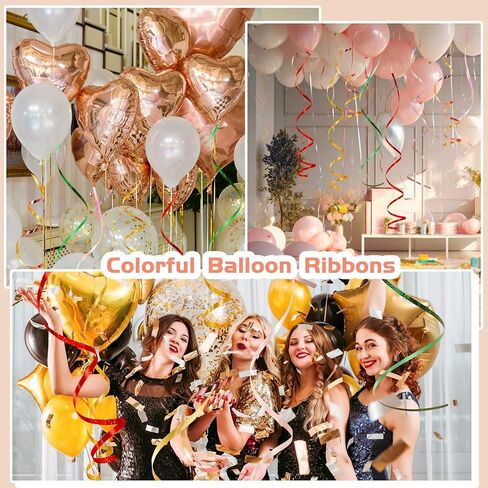 6 Rolls Balloon String Ribbon Set, Easter Curling Ribbon Spring Colors, 1800 Feet of 1/5 Inch Thin Ribbon for Arts Crafts Gift Wrapping Wedding Birthday Party in Kuwait