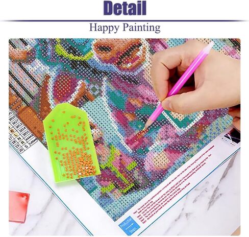 FQOVKYN 5D Easter Bunny Diamond Painting Kits for Adults, Round Full Drill Diamond Art Kits for Adults Beginners, DIY Easter Gem Painting Kits for Home Decor 12'' x 16'' in Kuwait