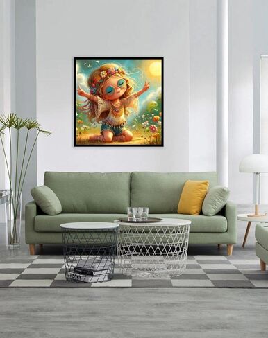 FQOVKYN 5D Easter Bunny Diamond Painting Kits للبالغين ، ومجموعات فنون الماس الدائرية الكاملة للمبتدئين للبالغين ، ومجموعات الطلاء GEM GEM DIY للديكور المنزلي 12 'x 16' ' in Kuwait